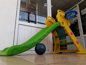 Детская игровая горка с корзиной со скидкой! Акция! Распродажа! #1611139