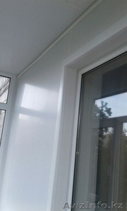 Обшивка балконной стены  с пластиковыми откосами.Низкие цены!Скидки! #1354280