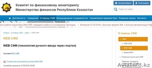 Настройка регистрация фин мониторинга,  КФМ web sfm WEB-СФМ #1618738