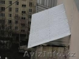 Козырек на балкон последнего этажа в Алматы,  Алматы #1619761