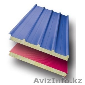 Кровельные сэндвич-панели с утеплителем из пенополиуретана #1629728