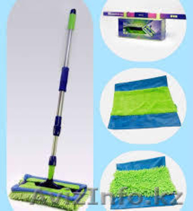 Универсальная швабра с двумя насадками Aguamagic #1630627