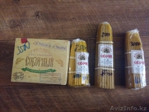 Продам монастырские сретенские восковые медовые свечи с ладаном  #1631978