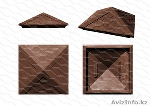 Колпак,  крышка,  оголок на столб заборный #1634168