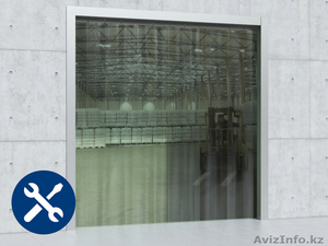 Монтаж полосовыхпленочных завес ПВХ #1636576