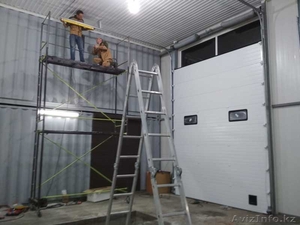 Промышленные секционные ворота  с монтажом  #1636779