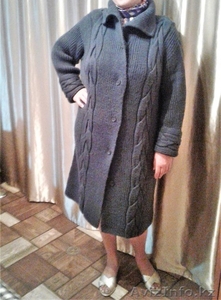 Пальто - ручная работа. р-р 46. новое.  #1640491