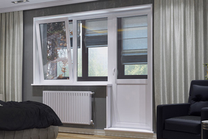 Балконные пластиковые двери Rehau #1648233