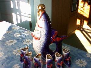 Графин б/у и 6 рюмок. #1647290