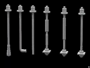 Фундаментные болты ГОСТ 2439.1-80  #1654657