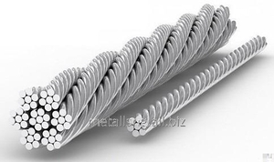 Трос стальной оцинкованный DIN DIN 055 в оплетке #1654651