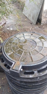 Люки чугунные с шарниром и с замком Тип С ГОСТ 3634-99  #1655378