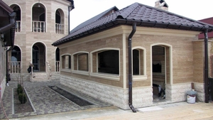 Облицовка фасадов травертином,  гранитом и мрамором. #1659387