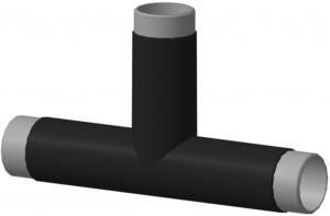 Тройник стальной с внутренним и наружным антикоррозионным покрытием #1660128