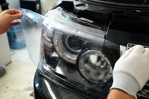 Пленка для фар прозрачная бронь дымчатая #1674870