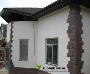Строительная компания ТОО «GlobalHouse» производит работы по облицовке фасадов #1680924