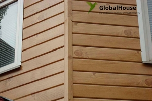 облицовка фасадов сайдингом под дерево(планкен) #1680932