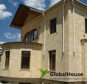 облицовка фасадов травертином и гранитом #1680935