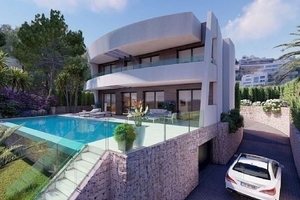 Новая вилла с видами на море от застройщика в Морайра, Коста Бланка, Испания #1689107