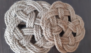 Продажа Подставки для горячего,  в стиле макраме #1697664