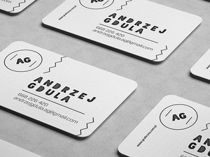 Визитки 1 сторонние с вырезкой 100-500 шт. #1720289