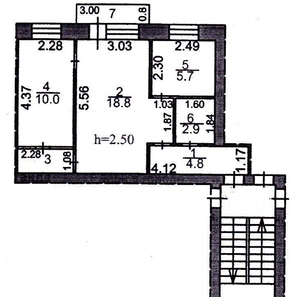Продажа 2-х квартиры Казыбек Би #1723325