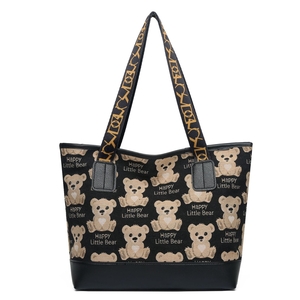 сумка-шопер черный миша #1735249