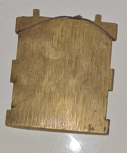 Крест и икона 18 века латунь  #1738410