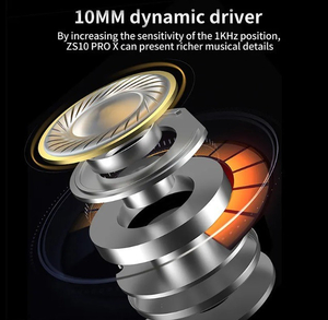 Наушники KZ Zs10 Pro X #1742486