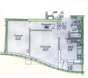 Продаю 2-х комн. квартиру в центре Левого берега  #1742013