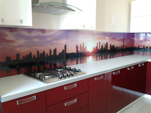 Фартуки для кухни из стекла на заказ #1745285