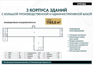 АРЕНДА производственных площадей по самой низкой ставке в Подмосковье! #1753579
