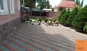 Укладка плитки,  брусчатки,  бордюра под ключ: Алматы,  Конаев. Гарантия #1753464